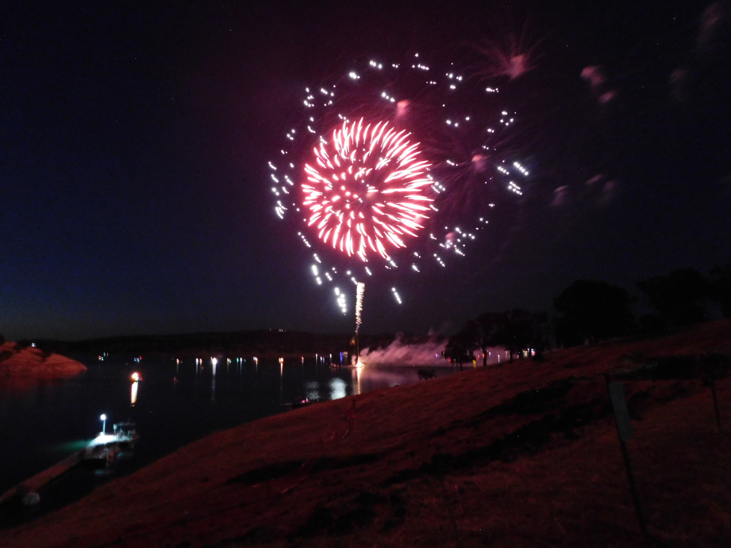 Fireworks Show Don Pedro Lake Site